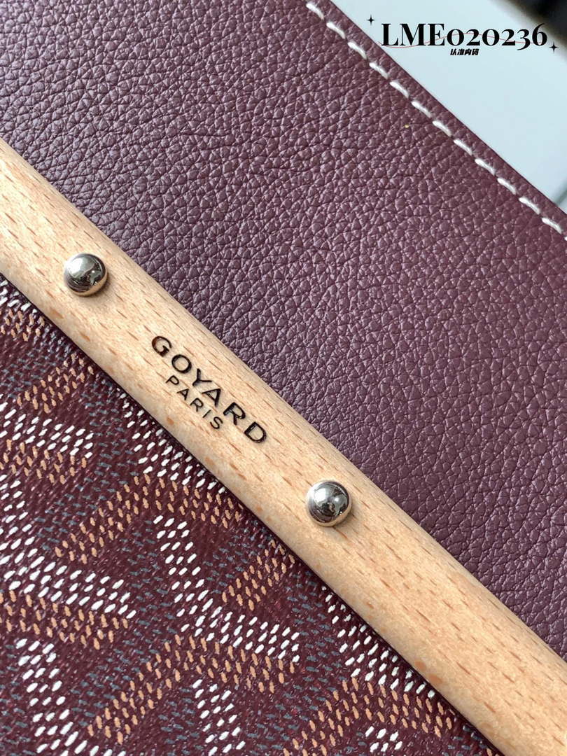 Goyard SAIGOCMMLTY09CL09P Saigon tote Bag Wine Red - Default Title - View 6