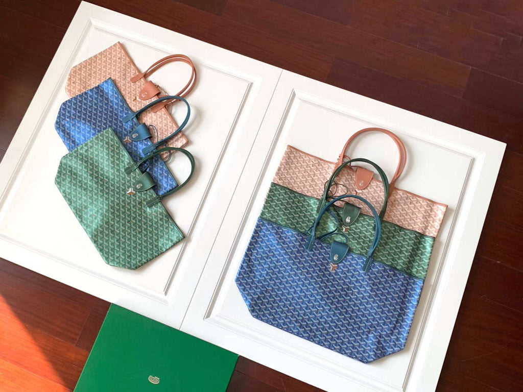Goyard STLOUIPMLTY07CL07P Saint Louis PM Bag Pearly Blue