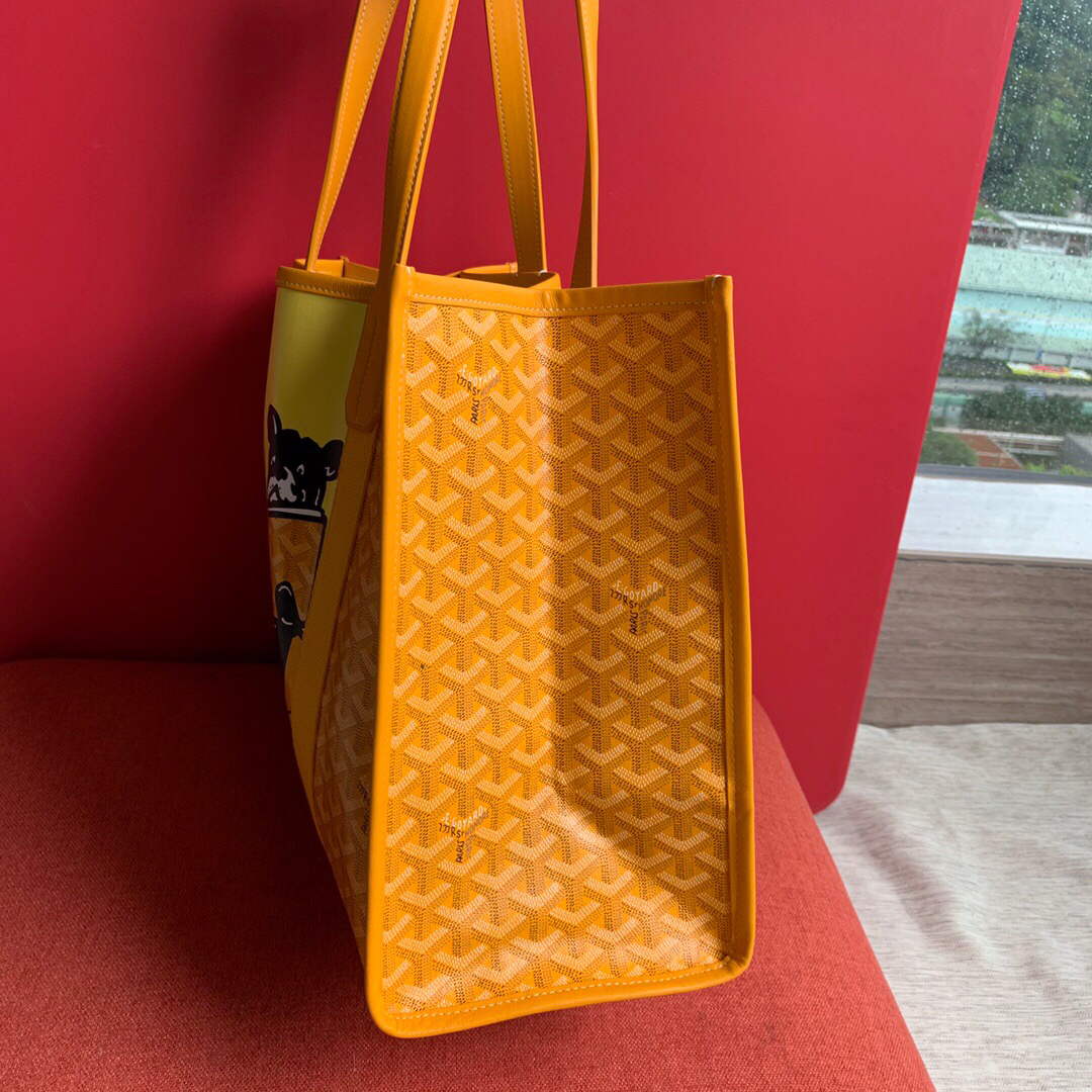 Goyard VILLETMMLTY08CL08X Villette Tote Bag MM Yellow - Default Title - View 3