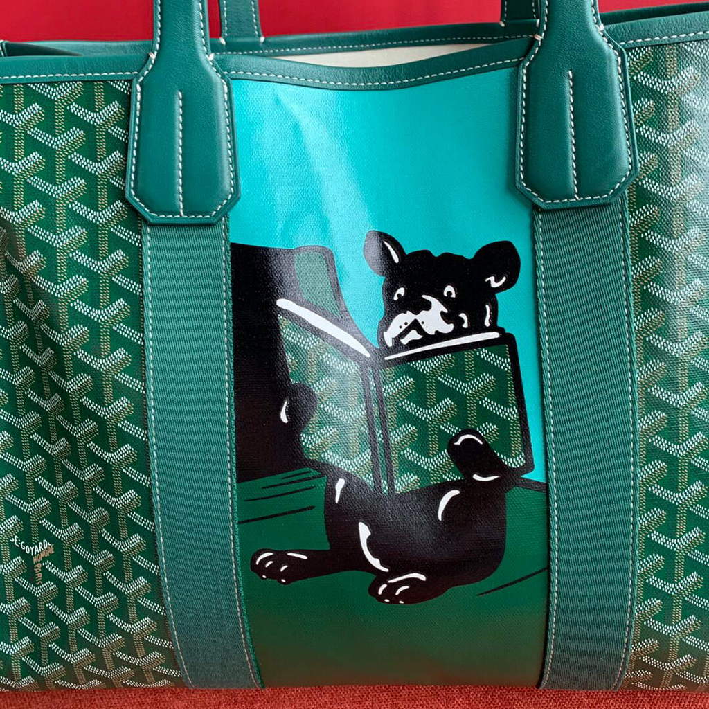 Goyard VILLETMMLTY08CL08X Villette Tote Bag MM Green