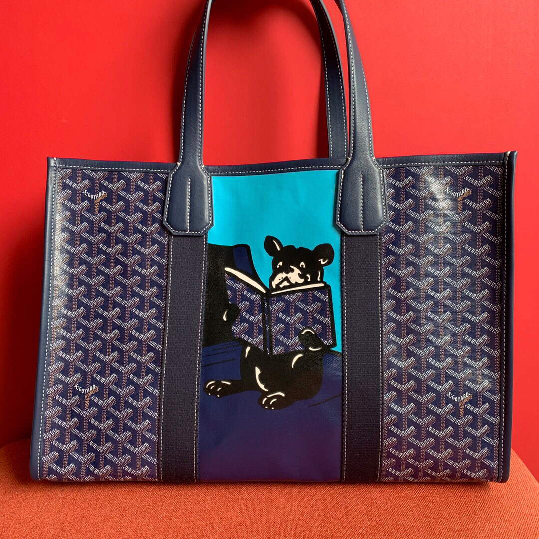 Goyard VILLETMMLTY08CL08X Villette Tote Bag MM Blue - Default Title - View 1