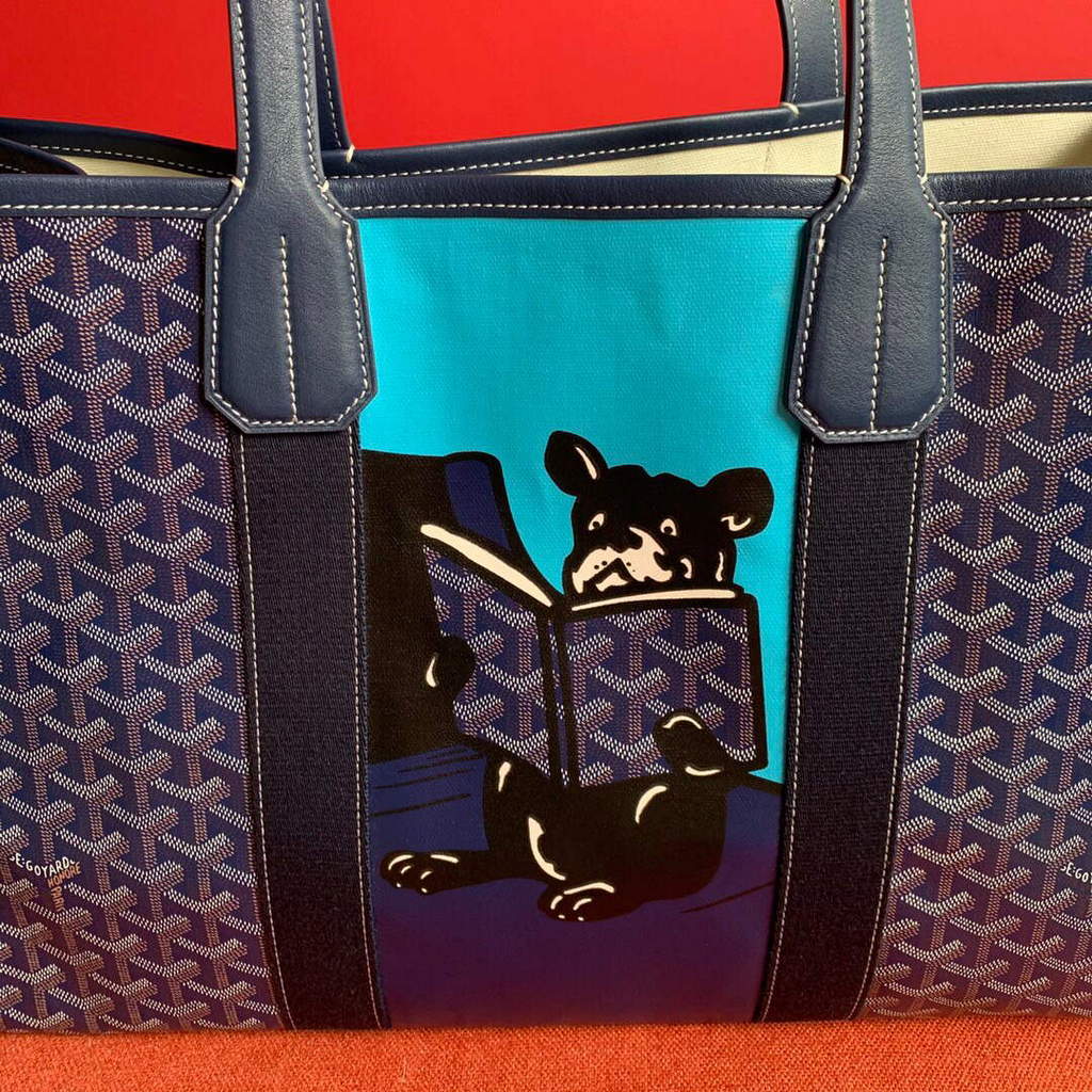 Goyard VILLETMMLTY08CL08X Villette Tote Bag MM Blue