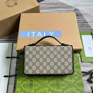 Gucci 336298 GG Travel Document Package Brown - Default Title - View 2