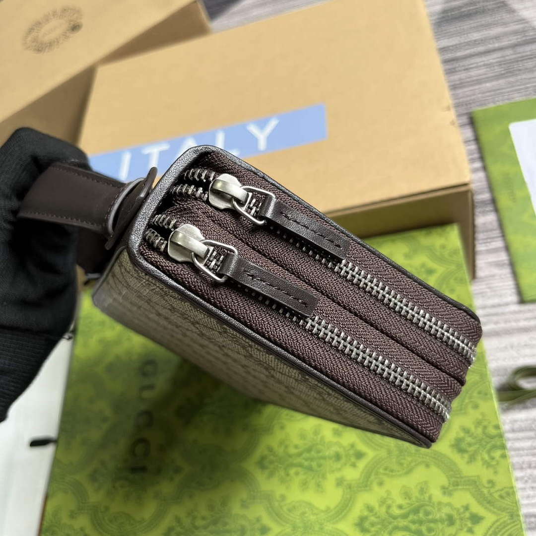 Gucci 336298 GG Travel Document Package Brown - Default Title - View 5