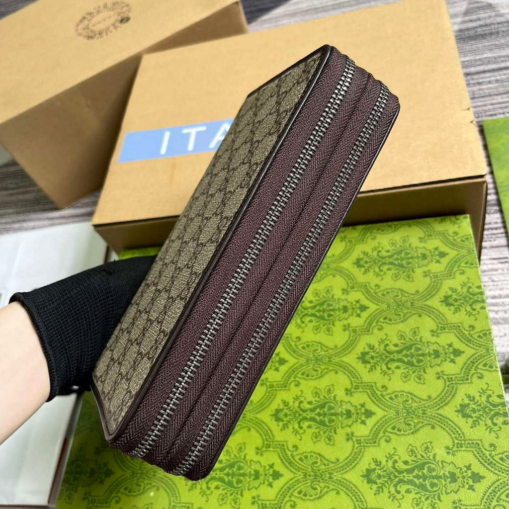 Gucci 336298 GG Travel Document Package Brown