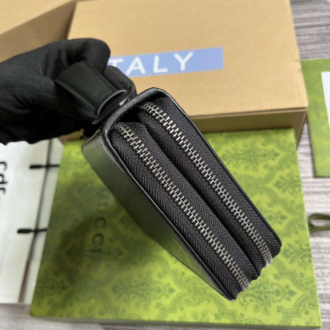 Gucci 336298 Travel Document Package Black - Default Title - View 3