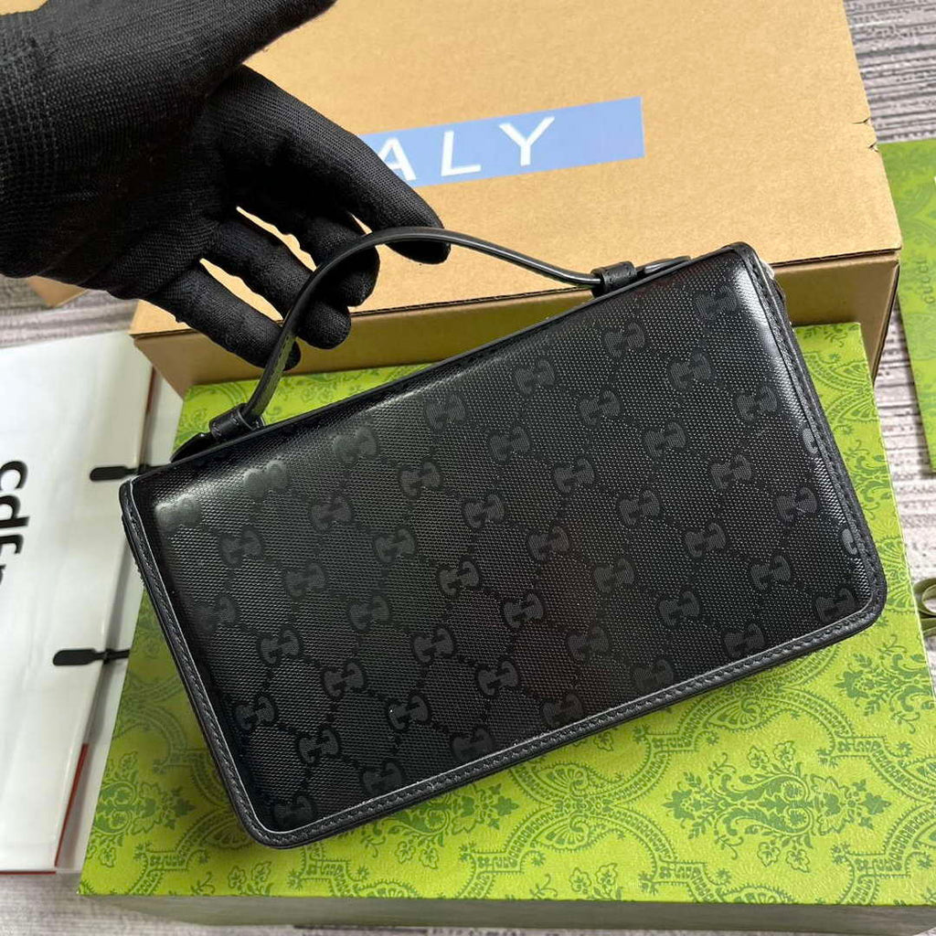 Gucci 336298 Travel Document Package Black