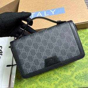 Gucci 358933 GG Travel Document Package Black - Default Title - View 4