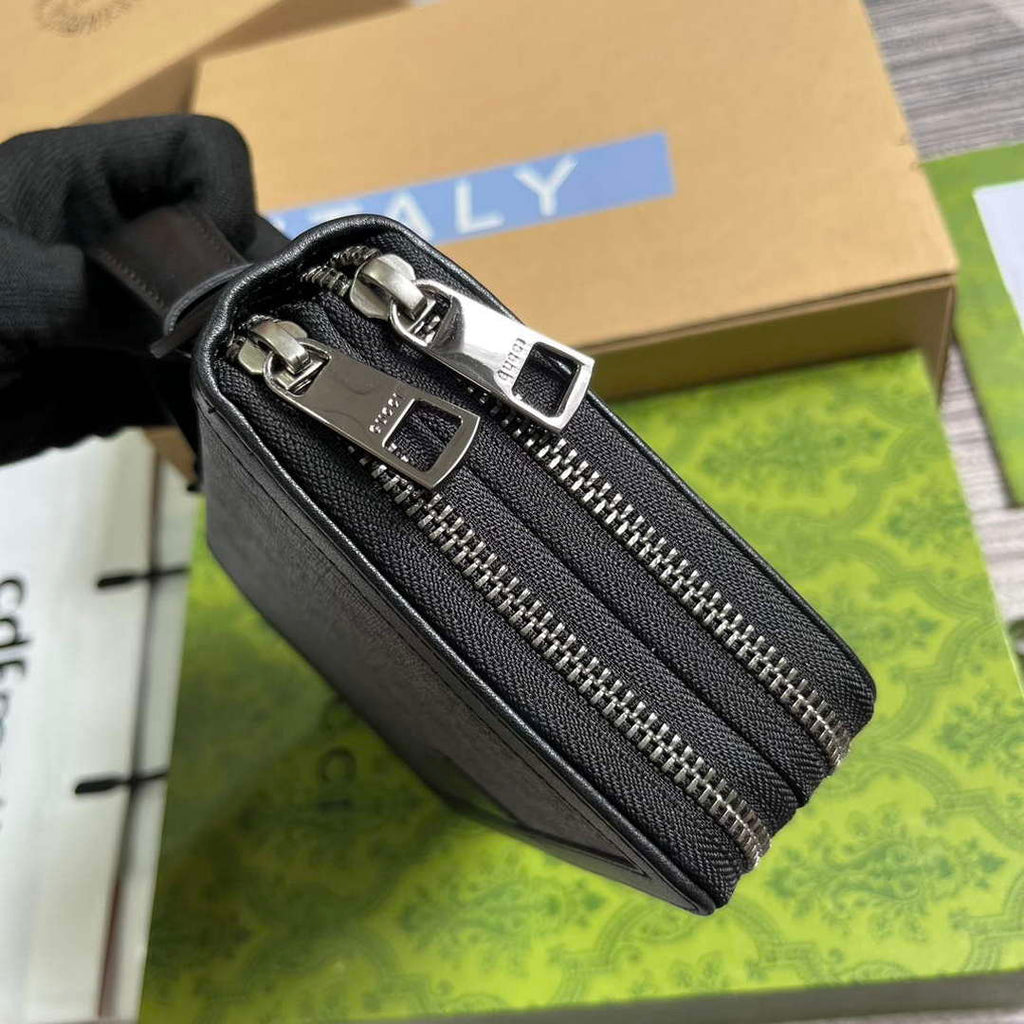 Gucci 358933 GG Travel Document Package Black