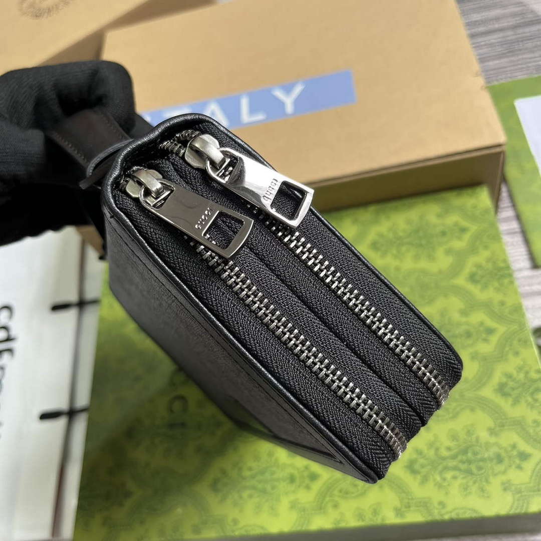 Gucci 358933 GG Travel Document Package Black - Default Title - View 5