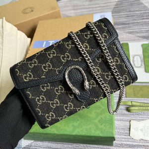 Gucci 401231 Dionysus GG Mini Chain Bag Black - Default Title - View 4