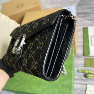 Gucci 401231 Dionysus GG Mini Chain Bag Black - Default Title - View 6
