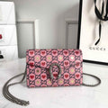 Gucci 401231 Gucci Dionysus GG Mini Chain Bag Pink - luxibagsmall