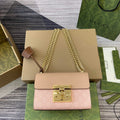 Gucci 409487 Padlock Small Shoulder Bag Pink