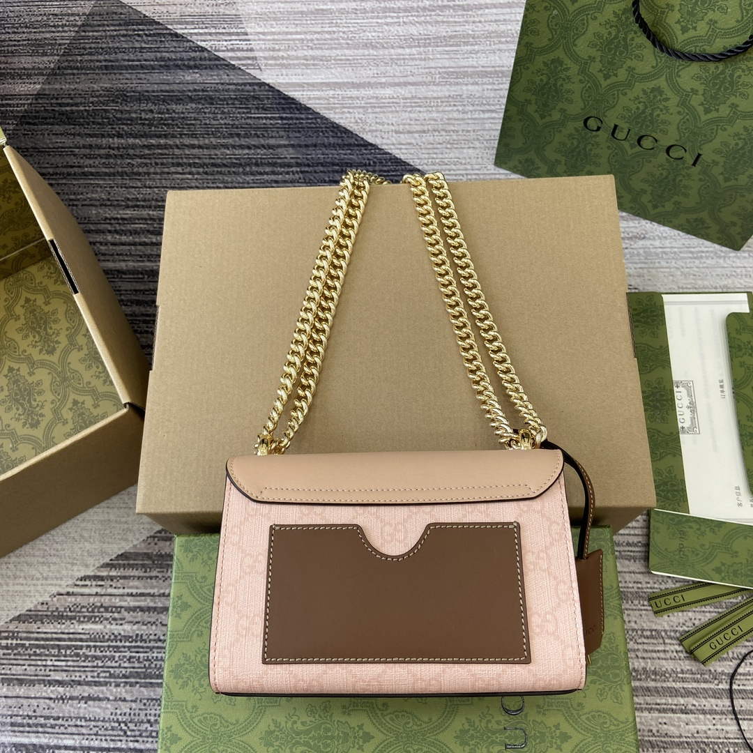 Gucci 409487 Padlock Small Shoulder Bag Pink - Default Title - View 2