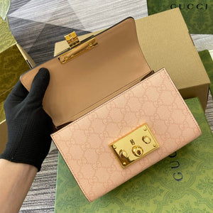 Gucci 409487 Padlock Small Shoulder Bag Pink - Default Title - View 8
