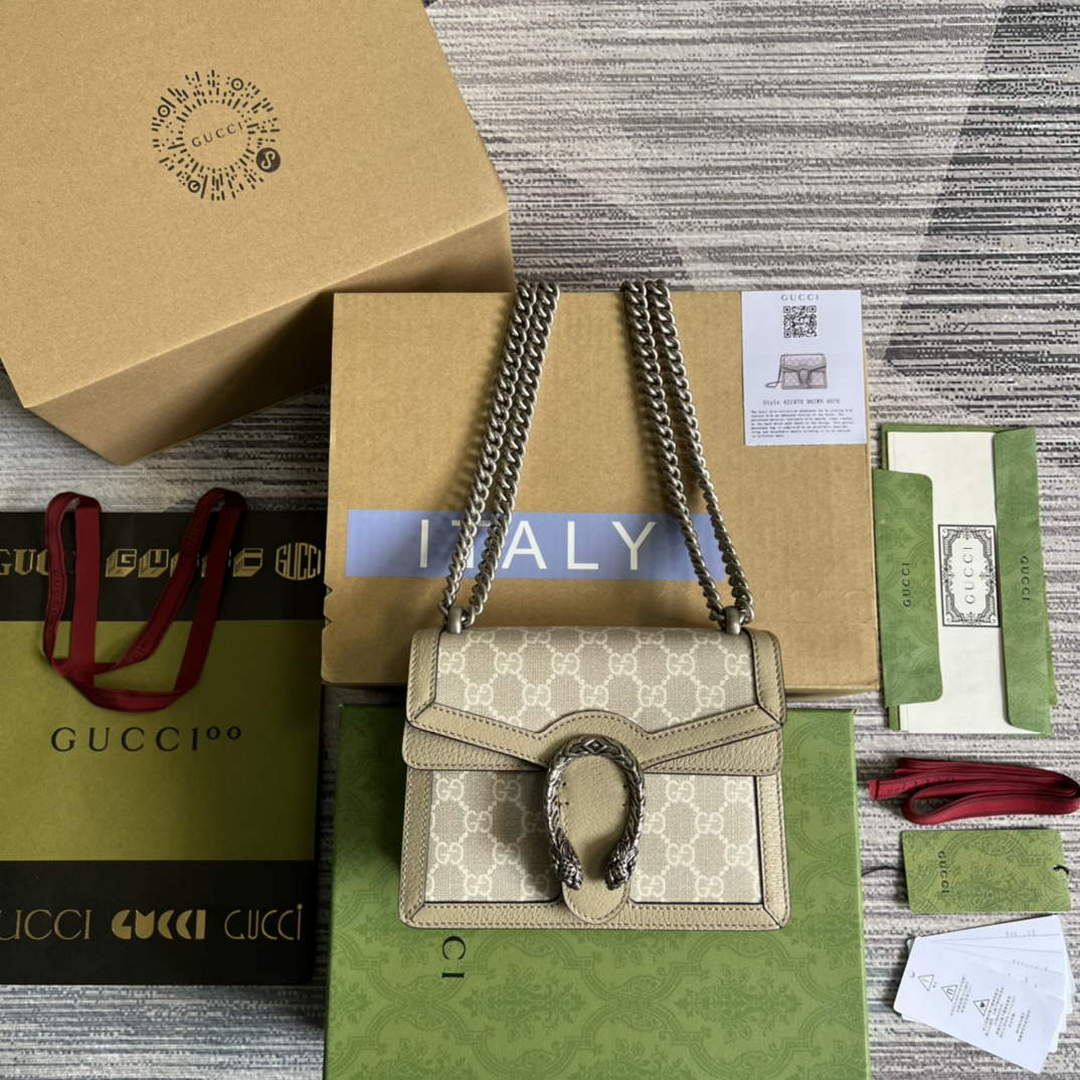 Gucci 421970 Dionysus GG mini bag Oatmeal - Default Title - View 1
