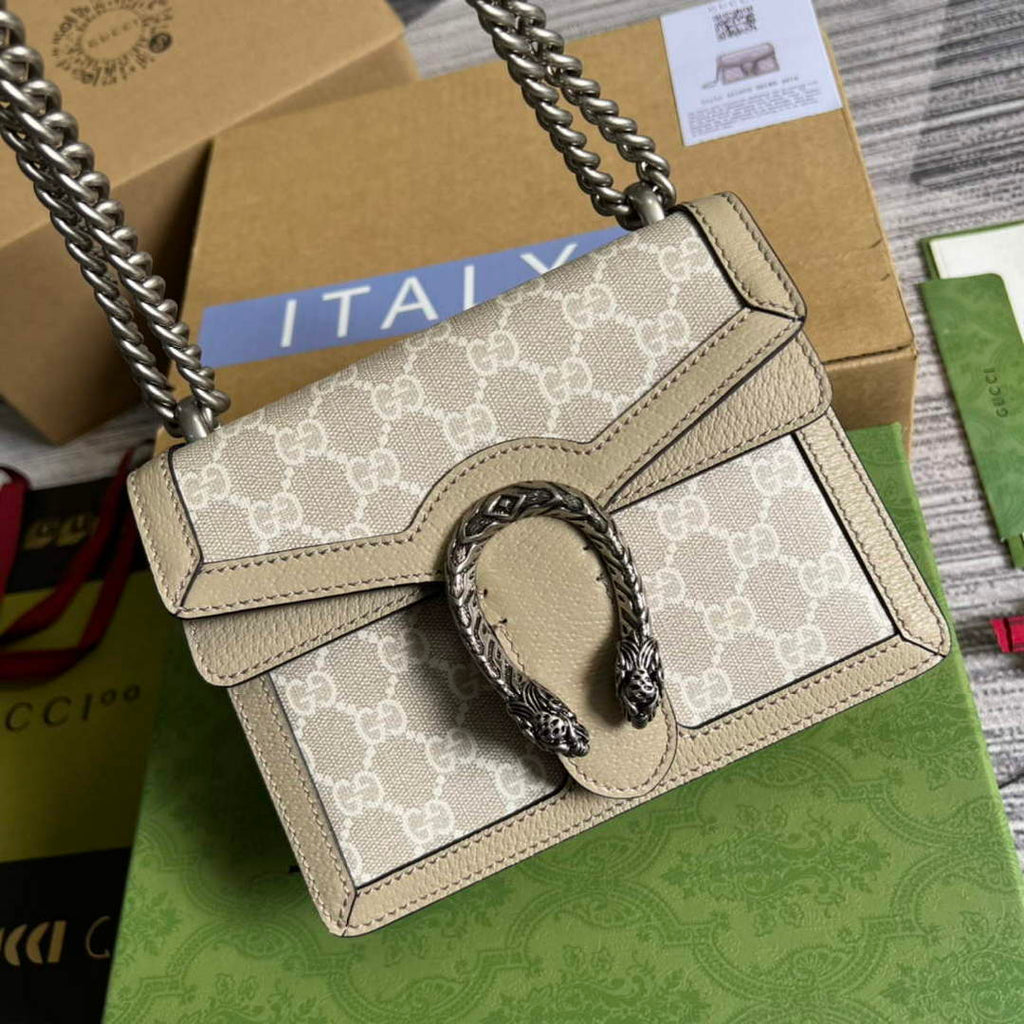 Gucci 421970 Dionysus GG mini bag Oatmeal