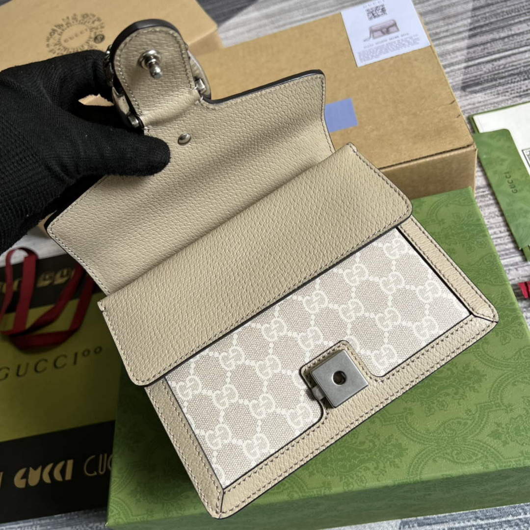 Gucci 421970 Dionysus GG mini bag Oatmeal