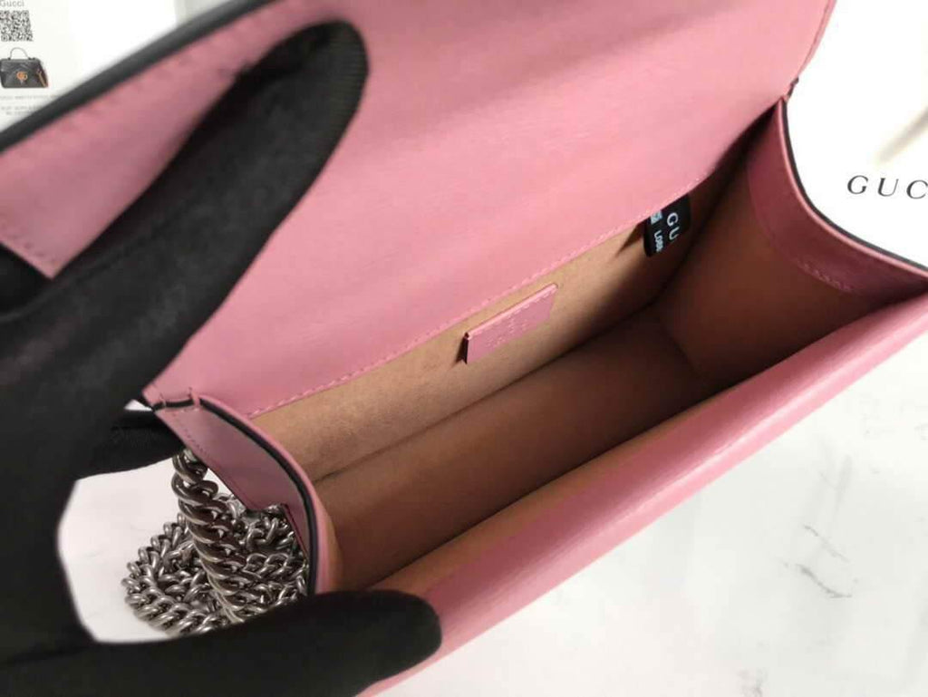 Gucci 421970  Dionysus Mini Shoulder Bag Pink - luxibagsmall