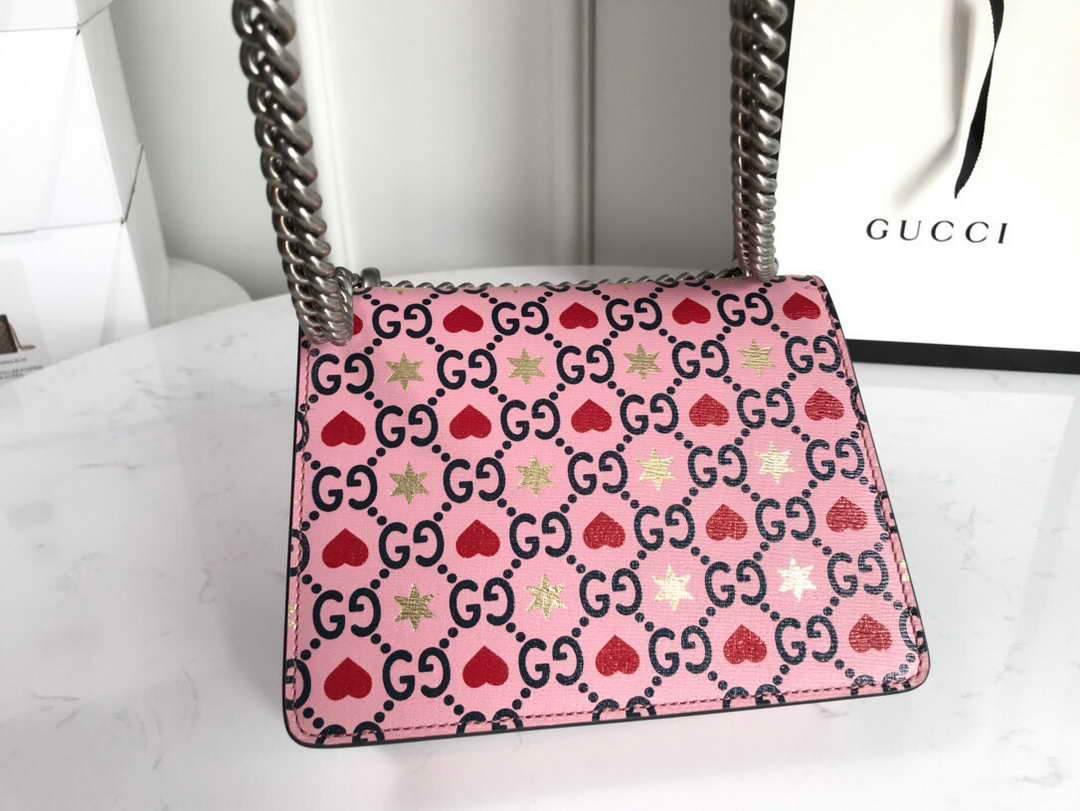 Gucci 421970  Dionysus Mini Shoulder Bag Pink - luxibagsmall