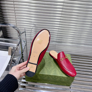 Gucci 423513 Women's Princetown Leather Slipper G53190 - Euro 34=US 3 - View 9