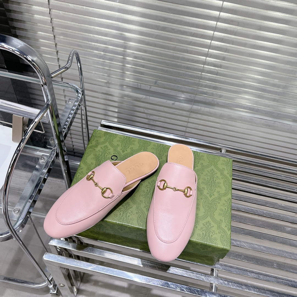 Gucci 423513 Women's Princetown Leather Slipper G53192