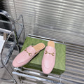 Gucci 423513 Women's Princetown Leather Slipper G53192