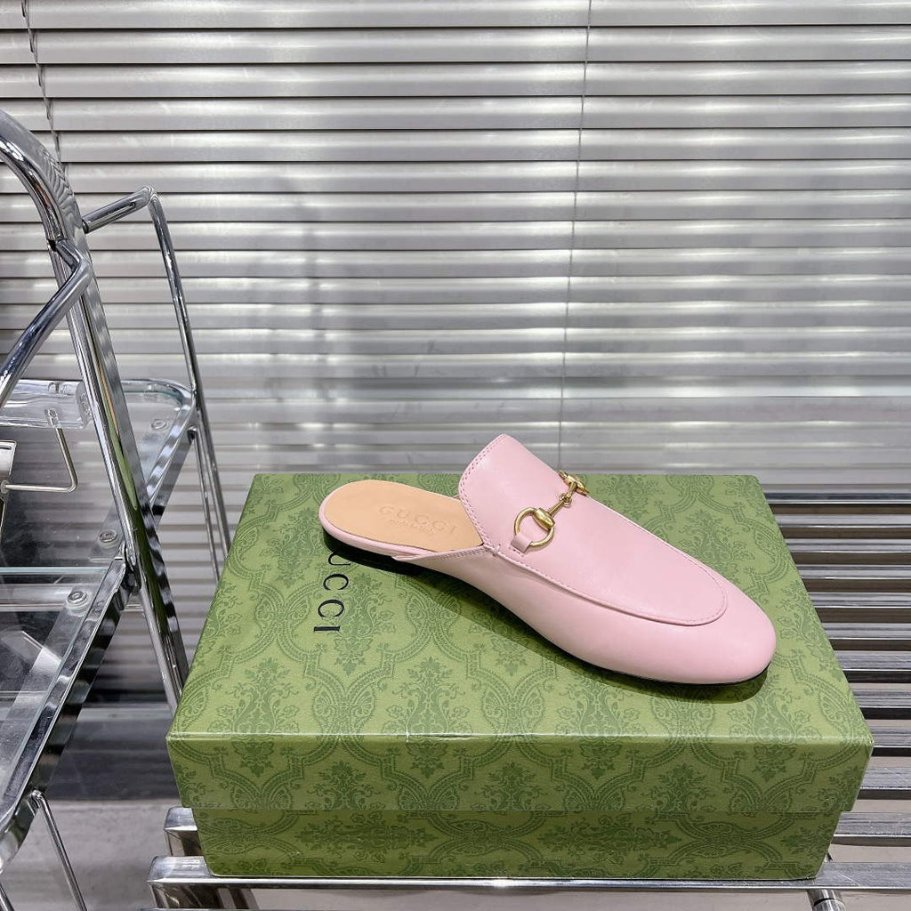 Gucci 423513 Women's Princetown Leather Slipper G53192