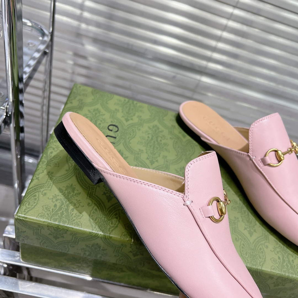 Gucci 423513 Women's Princetown Leather Slipper G53192