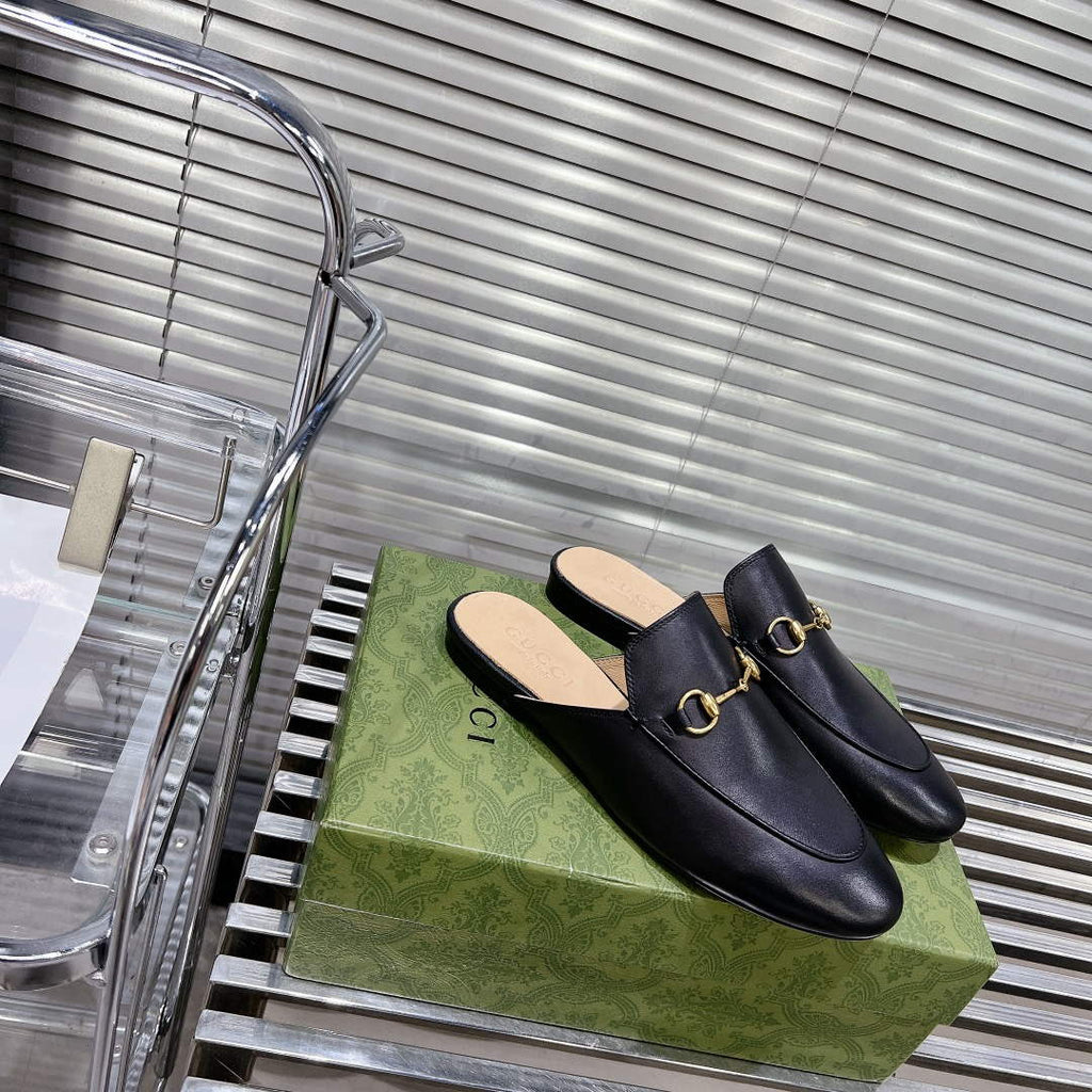 Gucci 423513 Women's Princetown Leather Slipper G53194