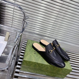 Gucci 423513 Women's Princetown Leather Slipper G53194 - Euro 34=US 3 - View 3