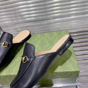 Gucci 423513 Women's Princetown Leather Slipper G53194 - Euro 34=US 3 - View 8