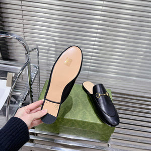 Gucci 423513 Women's Princetown Leather Slipper G53194 - Euro 34=US 3 - View 9