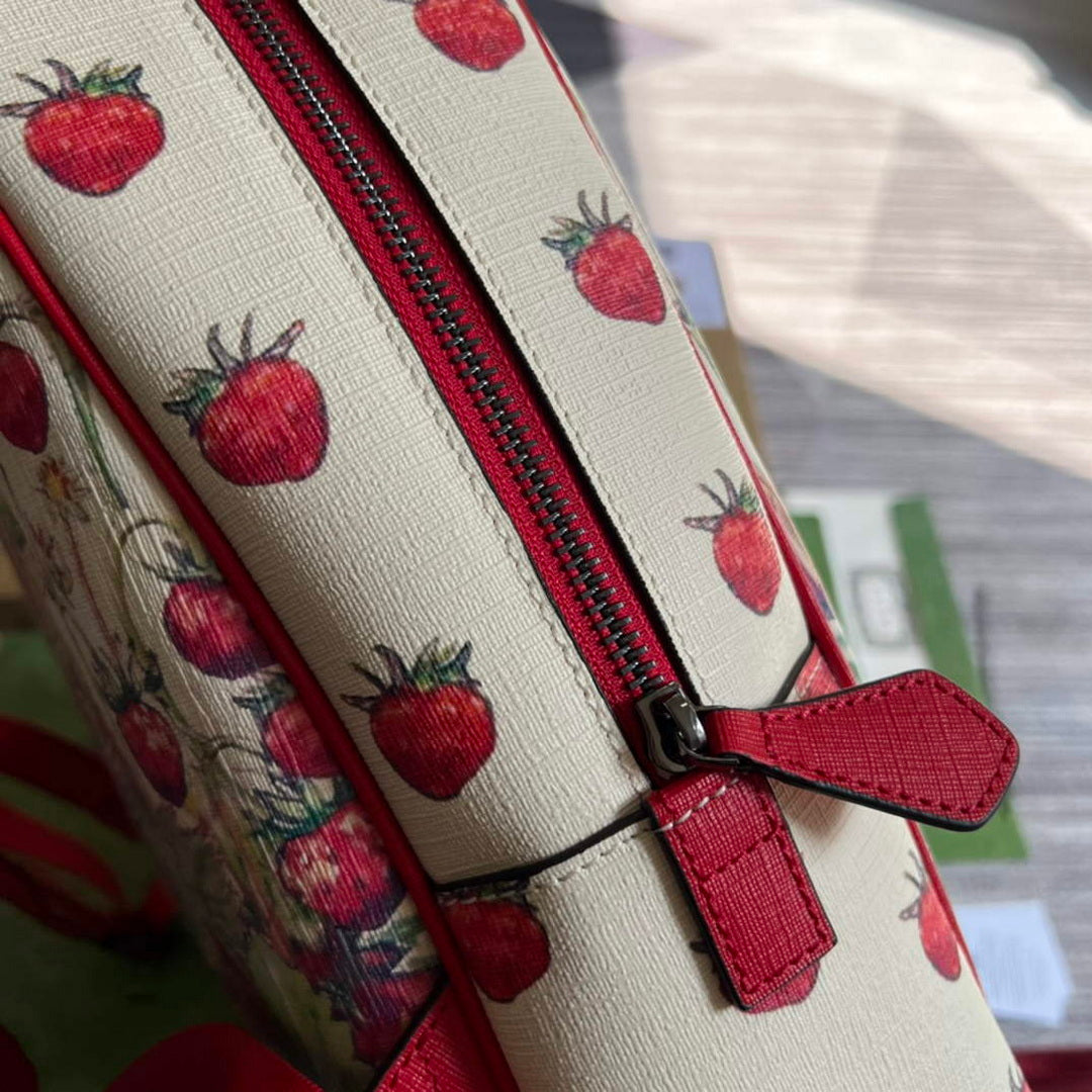 Gucci 433578 Children's Fairy Print Backpack Red