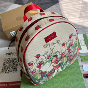 Gucci 433578 Children's Fairy Print Backpack Red - Default Title - View 7