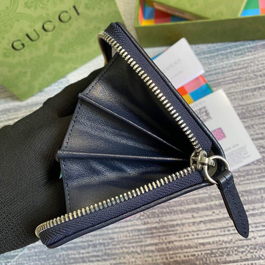 Gucci 443123 GG Marmont Matelass¨¦ Zip Around Wallet Purple - luxibagsmall