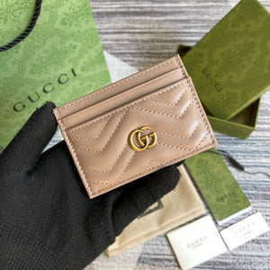 Gucci 443127 GG Marmont Card Case Apricot - Default Title - View 1