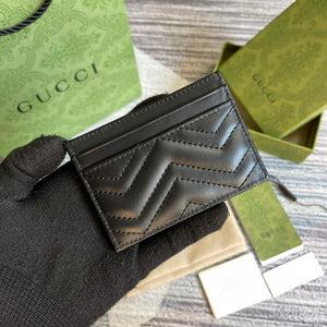 Gucci 443127 GG Marmont Card Case Black - Default Title - View 2