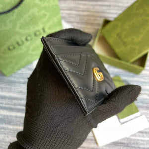 Gucci 443127 GG Marmont Card Case Black - Default Title - View 3