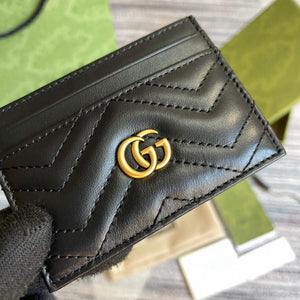 Gucci 443127 GG Marmont Card Case Black - Default Title - View 5