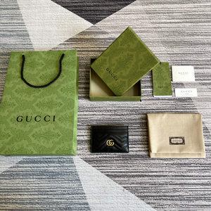 Gucci 443127 GG Marmont Card Case Black - Default Title - View 9
