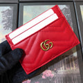 Gucci 443127 GG Marmont Card Case Red - Default Title - View 1