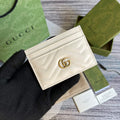 Gucci GG Marmont Card Case  443127 White - Default Title - View 1