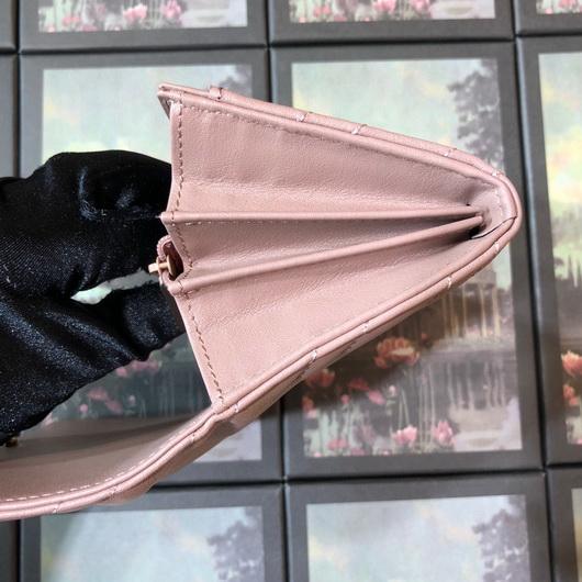 Gucci 443436 GG Marmont Continental Wallet Light Pink - luxibagsmall