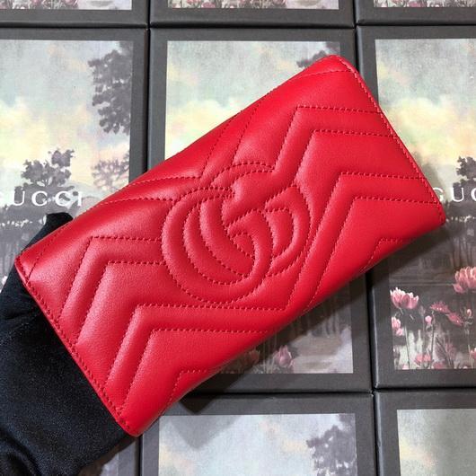Gucci 443436 GG Marmont Continental Wallet Red - luxibagsmall