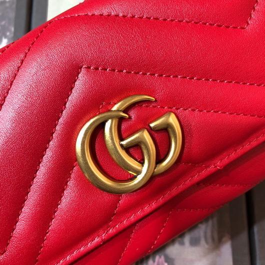 Gucci 443436 GG Marmont Continental Wallet Red - luxibagsmall