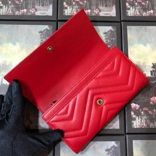 Gucci 443436 GG Marmont Continental Wallet Red - luxibagsmall