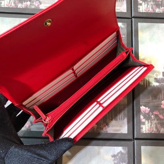 Gucci 443436 GG Marmont Continental Wallet Red - luxibagsmall