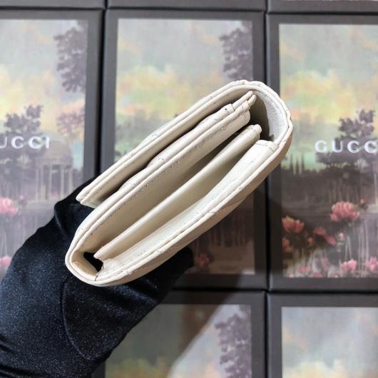 Gucci 443436 GG Marmont Continental Wallet White - luxibagsmall